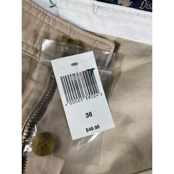 Men's Authentic Original Disney Parks Beige/Khaki Shorts - Size: 36 Mickey Logo - Picture 5 of 15